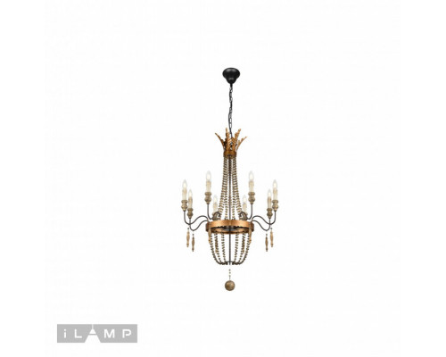 Заказать Подвесная люстра iLamp Loft6222-8| VIVID-LIGHT.RU