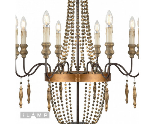 Заказать Подвесная люстра iLamp Loft6222-8| VIVID-LIGHT.RU