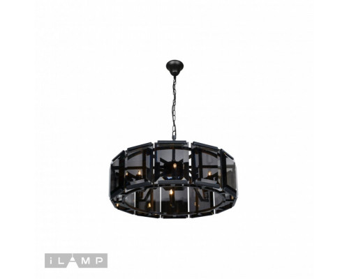 Купить Подвесная люстра iLamp 10490-6P BK| VIVID-LIGHT.RU