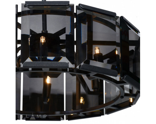 Купить Подвесная люстра iLamp 10490-6P BK| VIVID-LIGHT.RU