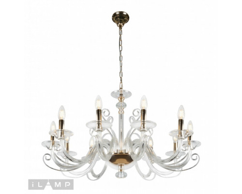 Оформить заказ Подвесная люстра iLamp P9372-10 GD| VIVID-LIGHT.RU