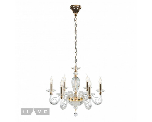 Сделать заказ Подвесная люстра iLamp P2328-6 GD| VIVID-LIGHT.RU