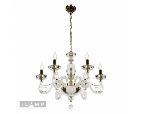 Сделать заказ Подвесная люстра iLamp P2328-6 GD| VIVID-LIGHT.RU