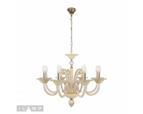 Купить Подвесная люстра iLamp P2318-8GD| VIVID-LIGHT.RU