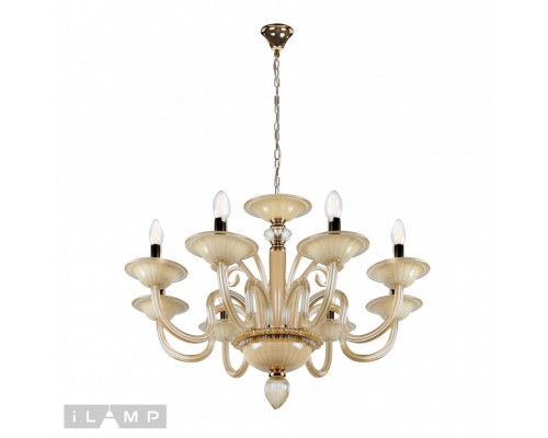 Купить Подвесная люстра iLamp P2318-8GD| VIVID-LIGHT.RU