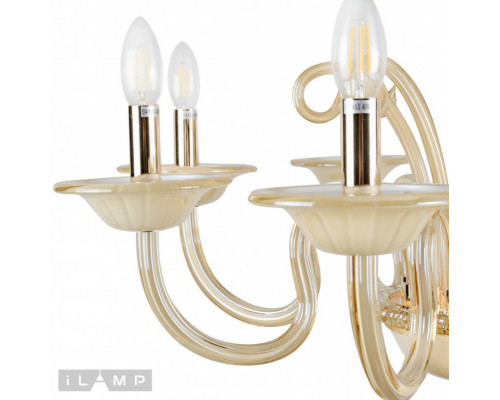 Купить Подвесная люстра iLamp P2318-8GD| VIVID-LIGHT.RU