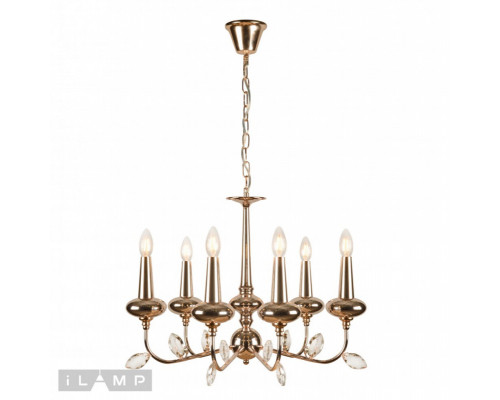 Оформить заказ Подвесная люстра iLamp 1020-6GD| VIVID-LIGHT.RU