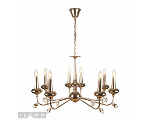 Сделать заказ Подвесная люстра iLamp 1020-8GD| VIVID-LIGHT.RU