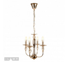 Подвесная люстра iLamp 1030-4 GD