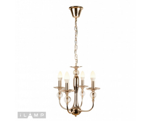 Купить Подвесная люстра iLamp 1030-4 GD| VIVID-LIGHT.RU