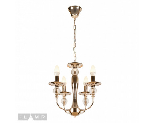 Купить Подвесная люстра iLamp 1030-4 GD| VIVID-LIGHT.RU
