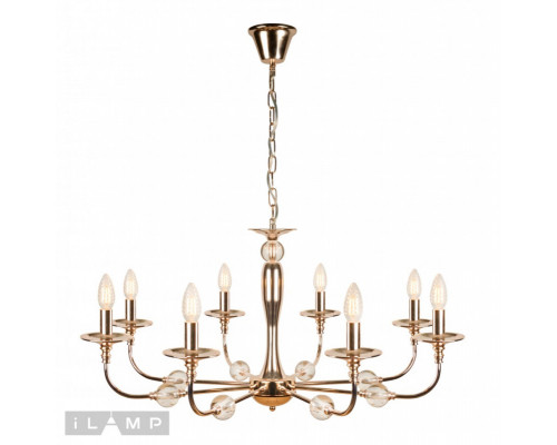Сделать заказ Подвесная люстра iLamp 1030-8GD| VIVID-LIGHT.RU