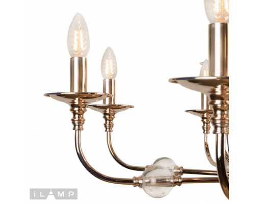 Заказать Подвесная люстра iLamp 1030-8+4GD| VIVID-LIGHT.RU