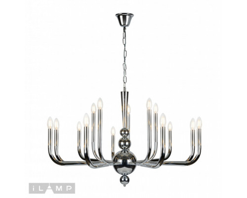 Купить Подвесная люстра iLamp 88088-10+5 CR| VIVID-LIGHT.RU