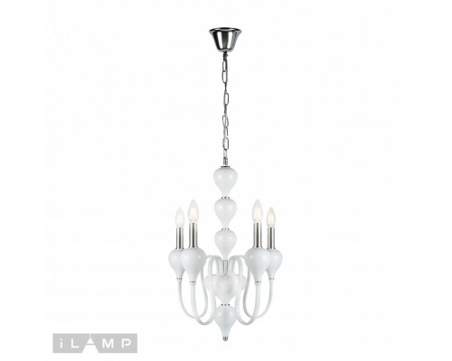 Заказать Подвесная люстра iLamp 88003-4 WH| VIVID-LIGHT.RU