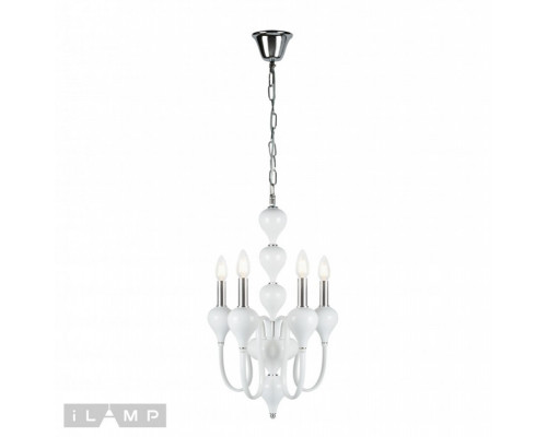Заказать Подвесная люстра iLamp 88003-4 WH| VIVID-LIGHT.RU