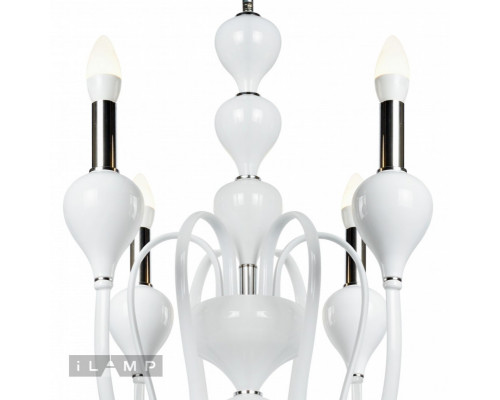 Оформить заказ Подвесная люстра iLamp 88003-6 WH| VIVID-LIGHT.RU