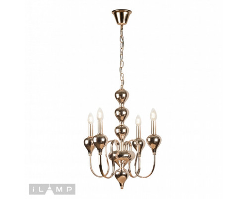 Заказать Подвесная люстра iLamp 88003-4 GD| VIVID-LIGHT.RU