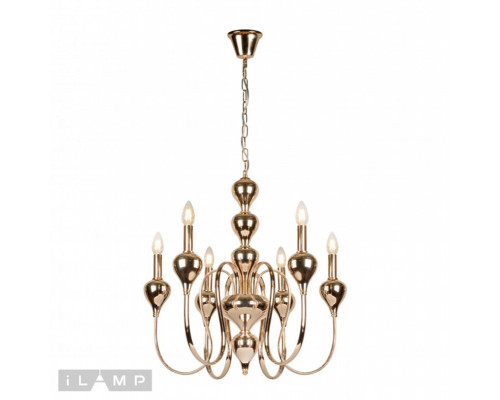 Оформить заказ Подвесная люстра iLamp 88003-6 GD| VIVID-LIGHT.RU