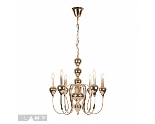 Оформить заказ Подвесная люстра iLamp 88003-6 GD| VIVID-LIGHT.RU