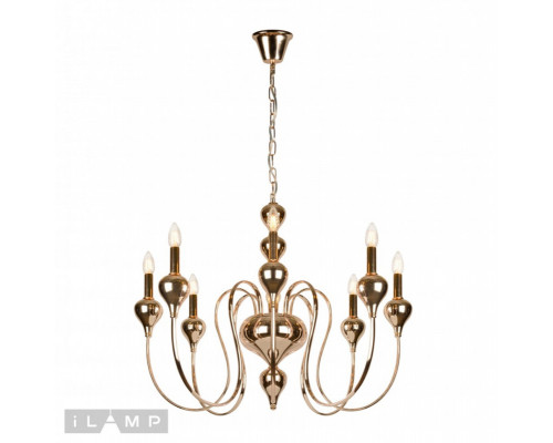 Оформить заказ Подвесная люстра iLamp 88003-8 GD| VIVID-LIGHT.RU