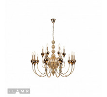 Подвесная люстра iLamp 88003-10+5 GD