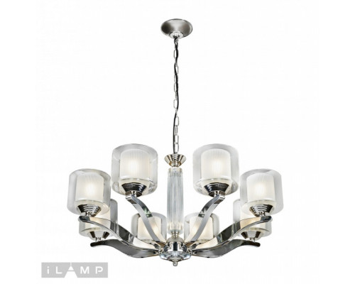 Заказать Подвесная люстра iLamp 88265/8 CR| VIVID-LIGHT.RU
