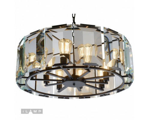 Оформить заказ Подвесная люстра iLamp 6108-780 BK| VIVID-LIGHT.RU