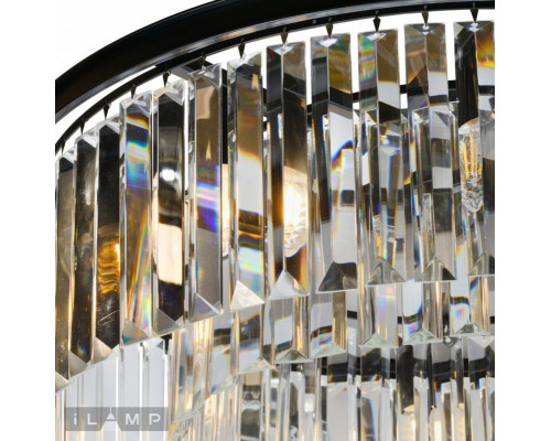 Заказать Подвесная люстра iLamp 6102-800 BK| VIVID-LIGHT.RU