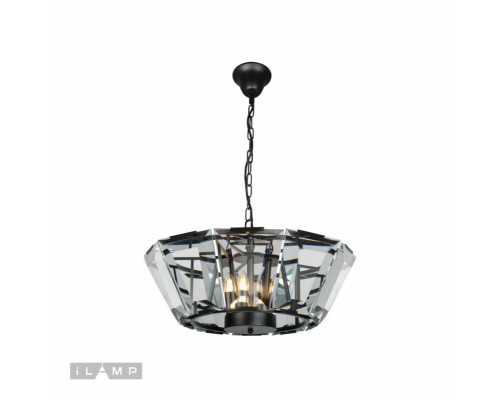 Оформить заказ Подвесная люстра iLamp 6107-600 BK| VIVID-LIGHT.RU