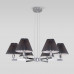 Заказать Подвесная люстра Eurosvet 60136/6 хром/графит| VIVID-LIGHT.RU