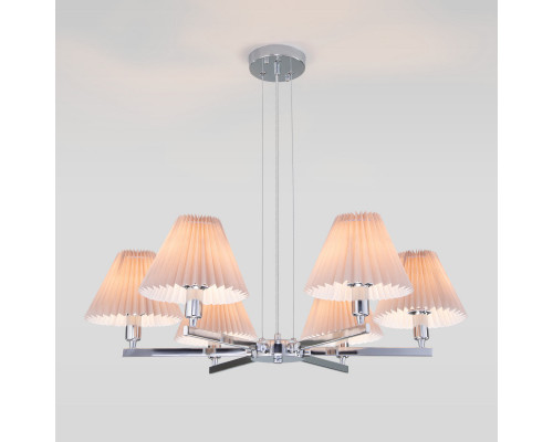 Сделать заказ Подвесная люстра Eurosvet 60136/6 хром/серый| VIVID-LIGHT.RU