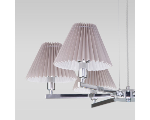 Сделать заказ Подвесная люстра Eurosvet 60136/6 хром/серый| VIVID-LIGHT.RU