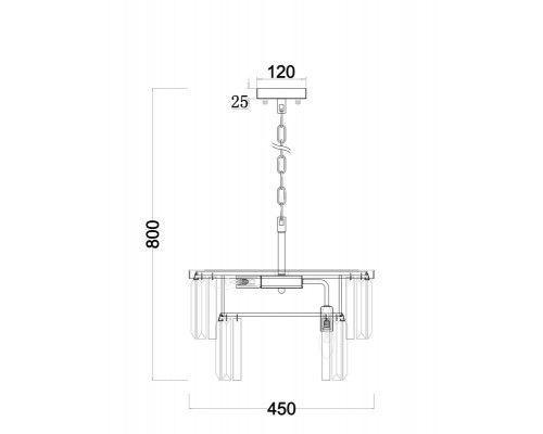 Сделать заказ Подвесная люстра Freya FR11001PL-08G| VIVID-LIGHT.RU
