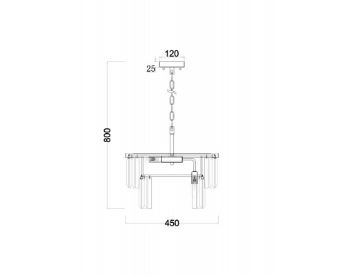 Сделать заказ Подвесная люстра Freya FR11001PL-08G| VIVID-LIGHT.RU