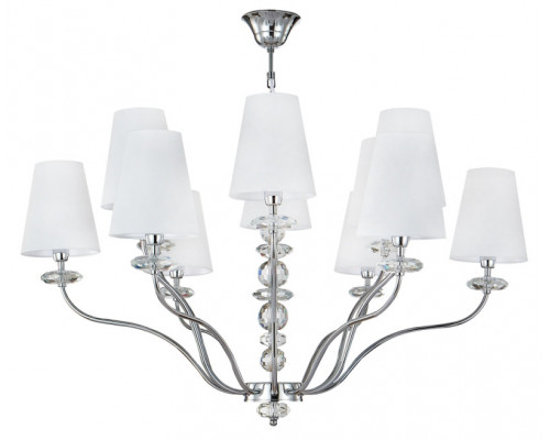 Купить Подвесная люстра Crystal Lux ARMANDO SP6+6 CHROME| VIVID-LIGHT.RU