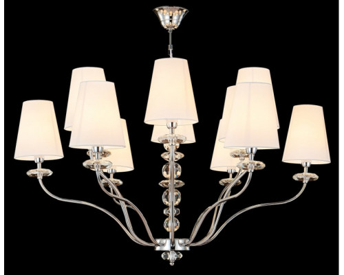 Купить Подвесная люстра Crystal Lux ARMANDO SP6+6 CHROME| VIVID-LIGHT.RU