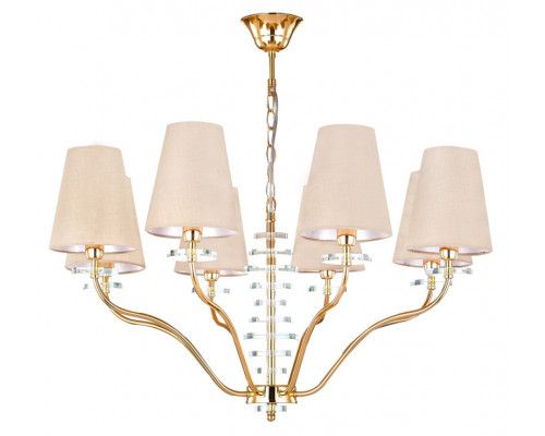 Сделать заказ Подвесная люстра Crystal Lux ARMANDO SP8 GOLD| VIVID-LIGHT.RU