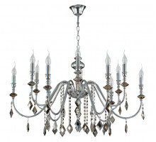 Подвесная люстра Crystal Lux MERCEDES SP6+6 CHROME/SMOKE