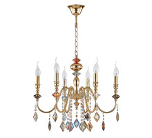 Подвесная люстра Crystal Lux MERCEDES SP6 GOLD/COLOR