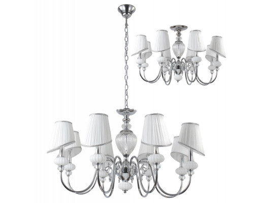 Сделать заказ Подвесная люстра Crystal Lux ALMA WHITE SP-PL8| VIVID-LIGHT.RU