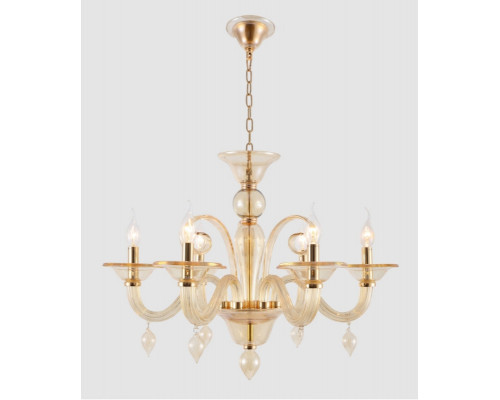 Сделать заказ Подвесная люстра Crystal Lux CAETANO SP-PL6 AMBER| VIVID-LIGHT.RU