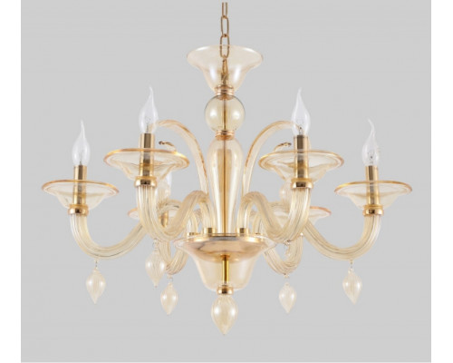 Сделать заказ Подвесная люстра Crystal Lux CAETANO SP-PL6 AMBER| VIVID-LIGHT.RU