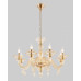 Сделать заказ Подвесная люстра Crystal Lux CAETANO SP-PL8 AMBER| VIVID-LIGHT.RU