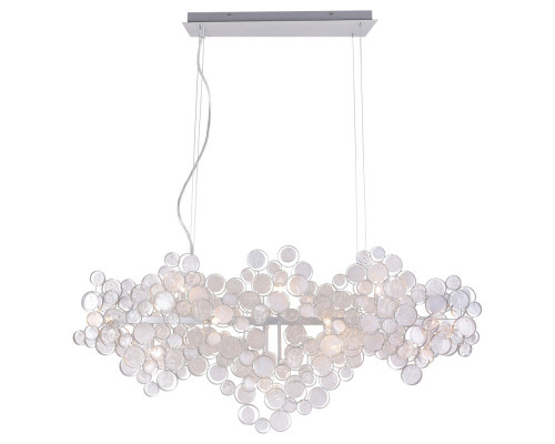 Заказать Подвесная люстра Crystal Lux DESEO SP15 L1400 SILVER| VIVID-LIGHT.RU