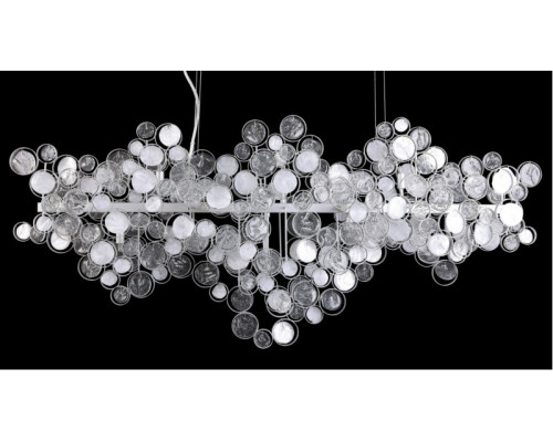 Заказать Подвесная люстра Crystal Lux DESEO SP15 L1400 SILVER| VIVID-LIGHT.RU