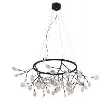 Подвесная люстра Crystal Lux EVITA SP45 D BLACK/TRANSPARENT