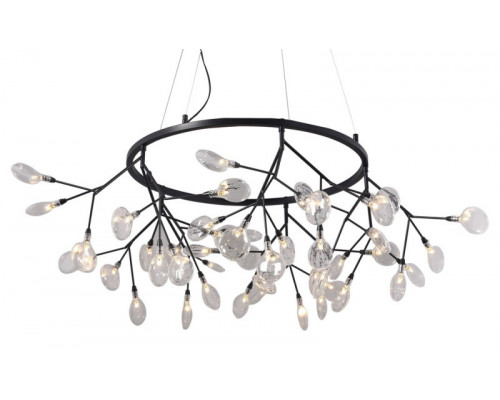 Заказать Подвесная люстра Crystal Lux EVITA SP45 D BLACK/TRANSPARENT| VIVID-LIGHT.RU