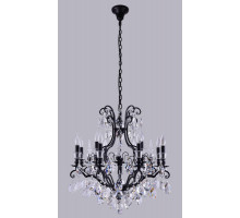 Подвесная люстра Crystal Lux MAGNIFICO SP13 BLACK/TRANSPARENT