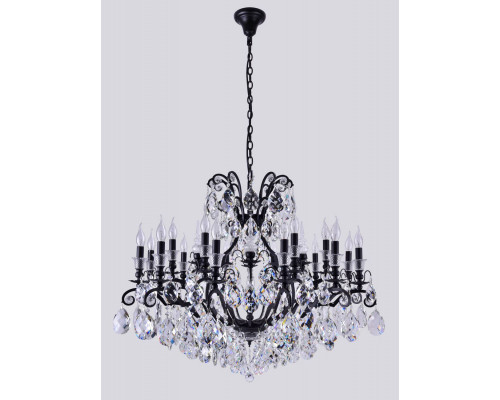 Сделать заказ Подвесная люстра Crystal Lux MAGNIFICO SP19 BLACK/TRANSPARENT| VIVID-LIGHT.RU